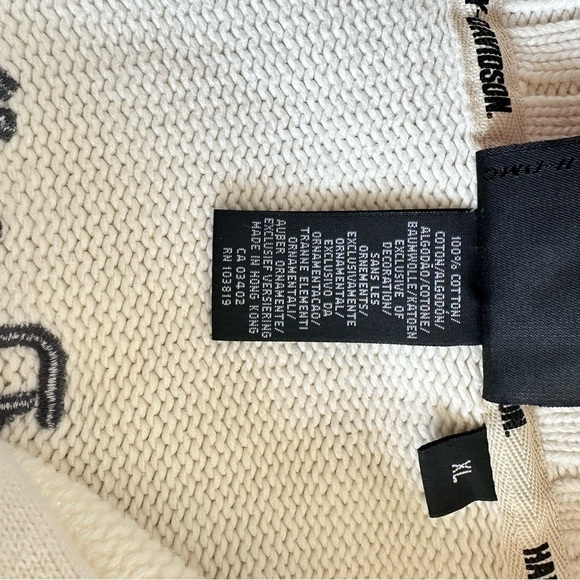 Vintage Y2K Harley Davidson knit motorcycle jacket size XL - Picture 4 of 7